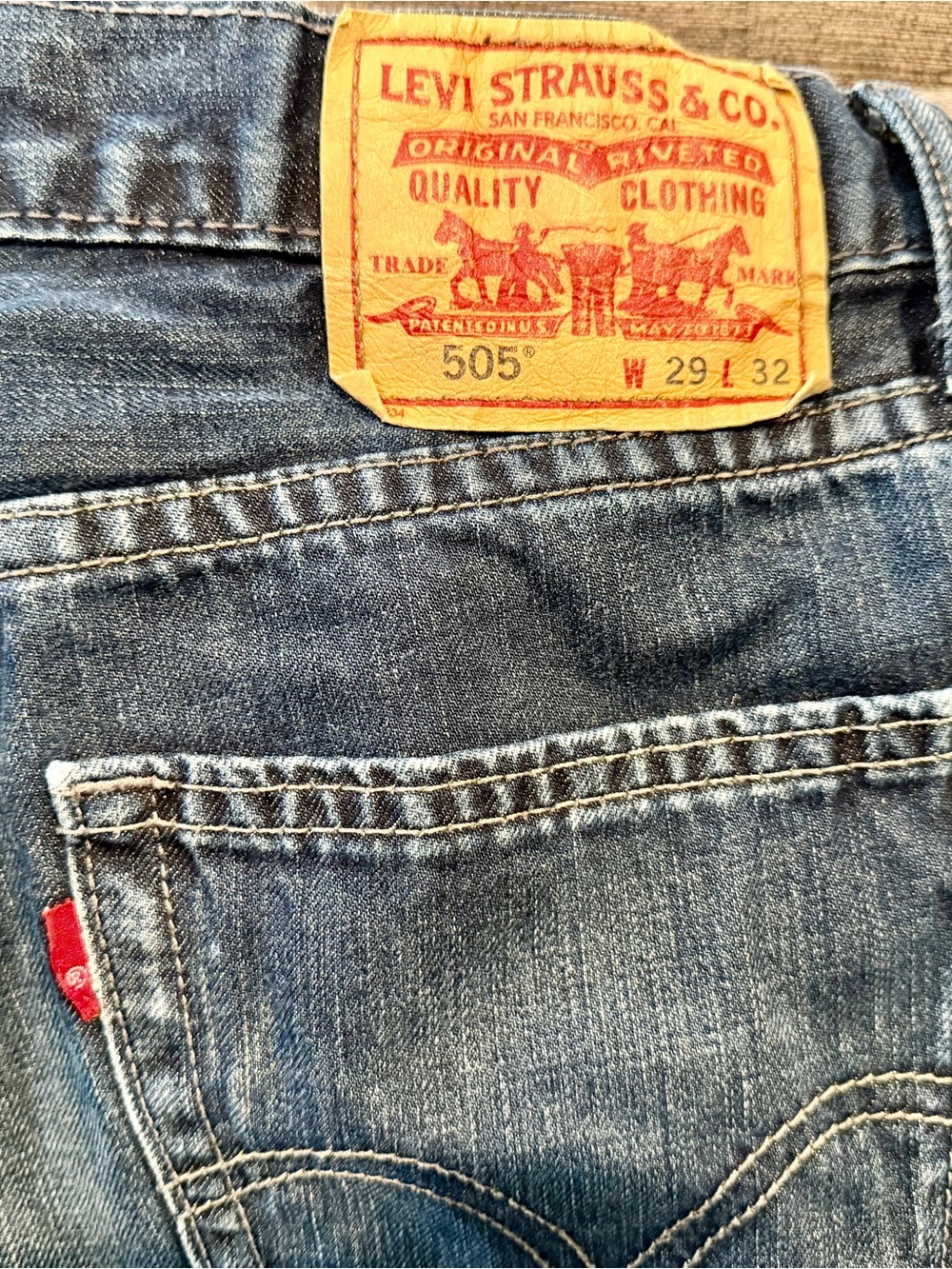 Levi’s 505 Straight Fit Jeans – W29 L32 | Medium Wash Straight Leg |Men’s/Unisex